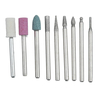 HILDA 9pcs Emery Tête de meulage Abrasif Polissage Roue Sculpture Tête Meuleuse Électrique Accessoires