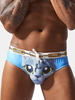 Hommes Chaude Drôle Chat Persan Flamingo Imprimer Stretch Triangle Maillots De Bain