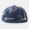 Hommes Denim Make-old Hole Street Hip-hop Brimless Beanie Landlord Cap Skull Cap