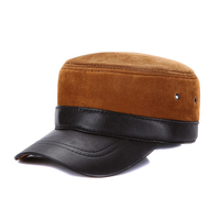 Hommes dhiver chaud militaire plat chapeau casquette Casual extérieur chapeau de baseball visière