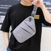 Hommes lumineux Oxford multi-poches grande capacité anti-vol étanche sac à bandoulière sac de poitrine sac à bandoulière