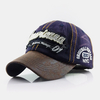 Hommes Made-Old Coton Lettre Broderie Patchwork Réglable Casual Sport Parasol Chapeau De Baseball
