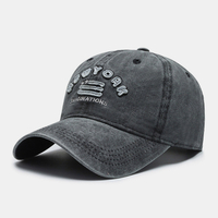 Hommes Made-Old Coton Lettre Broderie Solide Respirant Casual Sport Parasol Casquette De Baseball