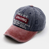 Hommes Made-Old Denim Lettre Broderie Patchwork Réglable Casual Sport Parasol Casquette De Baseball