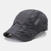 Hommes maille évider couleur unie pare-soleil respirant avant chapeau béret chapeau plat chapeau