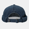 Hommes Make-Old Denim Tissu Lettre Motif Décontracté Réglable Respirant Propriétaire Casquette Brimless Beanie Skull Cap