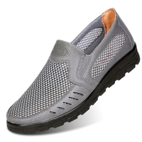 Hommes Mesh Respirant Hollow Out Antidérapant Soft Semelle Slip On Casual Chaussures