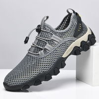 Hommes Mesh Respirant Élastique Bande Lace-Up Outdoor Fitness Casual Sneakers