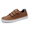 Hommes Microfibre Cuir Antidérapant Crochet Boucle Soft Baskets Décontractées