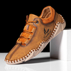 Hommes Microfibre Cuir Épissage Respirant Couture À La Main Soft Crocodile Grain Semelle Chaussures Décontractées