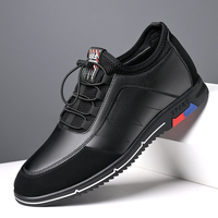 Hommes Microfibre Cuir Respirant Soft Bas Antidérapant Lacets Élastiques Casual Chaussures De Travail