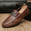 Hommes Microfibre Cuir Respirant Soft Semelle Comfy Brief Angleterre Style Casual Chaussures