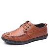 Hommes Microfibre Pure Color Casual Soft Mocassins en cuir Business