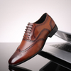 Hommes Microfibre Respirant Soft Bas Bout Pointu Vintage Plaid À Lacets Casual Chaussures Daffaires