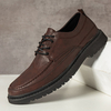 Hommes Microfibre Respirant Soft Semelle Confortable Brief Pure Color Casual Chaussures Daffaires