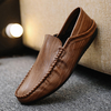 Hommes Microfibre Respirant Soft Semelle Slip Solide Confortable Slip On Casual Chaussures De Bateau