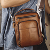 Hommes multi-poches rétro 6, 5 pouces téléphone sac taille sac arrière anti-vol poche conception bandoulière sacs ceintur