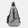 Hommes multifonction étanche USB rechargeable casque trou poitrine sacs sac à dos sac à bandoulière sacs à bandoulière