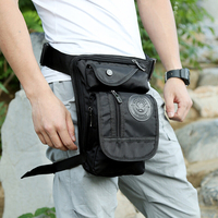 Hommes multifonctionnel mode Nylon poche de jambe pour sac de taille de sport de voyage