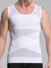 Hommes nouveau ventre poitrine droite dos léger maille respirant Corset corps sculptant gilets hauts