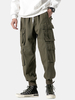 Hommes nouveaux pantalons de salopette de poche à neuf points de grande taille multi-faisceaux japonais