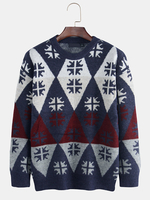 Hommes nouvelle mode col rond rhombo des pulls pull