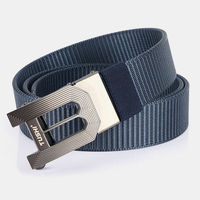 Hommes Nylon 120cm Boucle Automatique Casual Young All-match Jeans Ceinture