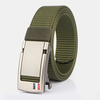 Hommes Nylon 120CM Holeless Boucle Automatique Alliage Ceinture Décontractée Extérieure Universelle