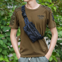 Hommes Nylon Camouflage Multi-carry Multi-pocket Sport Outdoor Sac à bandoulière tactique Sac de poitrine