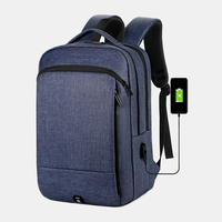 Hommes Nylon grande capacité 14 pouces sac pour ordinateur portable multi-couches sac à dos de voyage décontracté d