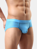 Hommes Nylon Mesh respirant couleur unie Sexy Low Rise sous-vêtements mémoires