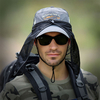 Hommes Nylon Été Pêche En Plein Air Escalade Chapeau UV Protection Visière Brim Visière Réglable Détachable Casquette de