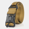 Hommes Nylon tressé 125 cm aimant boucle à dégagement rapide multifonctionnel extérieur formation militaire ceinture tac