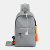 Hommes Nylon trou découteur sac à bandoulière extérieur étanche sac de poitrine sac à bandoulière