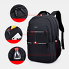 Hommes Nylon USB charge étanche grande capacité 15, 6 pouces sac pour ordinateur portable sac à dos de voyage