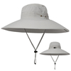 Hommes Outdoor Mesh Écran solaire respirant à large bord UV Protection Chapeau de soleil de pêche