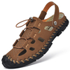 Hommes Outdoor Slip Resistant Soft Sandales de plage confortables cousues à la main