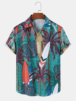 Hommes Palmier Vacation Soft Chemises confortables et respirantes