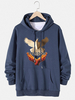 Hommes Pigeon & Hand Freedom Sweats à capuche en coton avec cordon de serrage