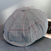 Hommes Plaids De Laine Chaud Épais Protection De Loreille Plus Circonférence De La Tête Chapeau Octogonal Gavroche
