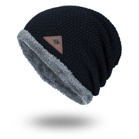 Hommes Plus Bonnet tricoté en velours chaud bonnet