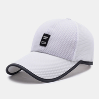 Hommes Plus Écran solaire à long bord été UV Protection Berathable Mesh Hat Sun Hat Baseball Hat