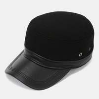 Hommes Plus Velours Extérieur Casual Chapeau Chaud Feutre Réglable Loisirs Cache-oreilles Casquette De Baseball
