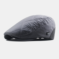 Hommes Plus Velvet Warm Surface brillante Casual Forward Hat Beret Hat