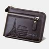 Hommes PU cuir gaufré Vintage court pliant pièce de monnaie Clips portefeuille sac à main ID portefeuilles