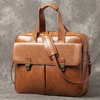 Hommes PU cuir multi-poches 14 pouces sac pour ordinateur portable sac de messager voyage sac à bandoulière sac à main