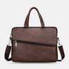 Hommes PU cuir multifonction antivol Vintage Business Messenger sac bandoulière sac à main sac à bandoulière