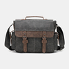 Hommes PU Cuir Rabat Grande Capacité Sacs À Bandoulière Casual Mode Multi-poches Messenger Sac À Main Sac À Bandoulière