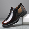 Hommes Respirant Bout Rond Soft Semelle Angleterre Style Slip On Casual Chelsea Bottes