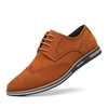 Hommes Respirant Confortable Vintage Bout Pointu Soft Bas À Lacets Casual Chaussures Daffaires